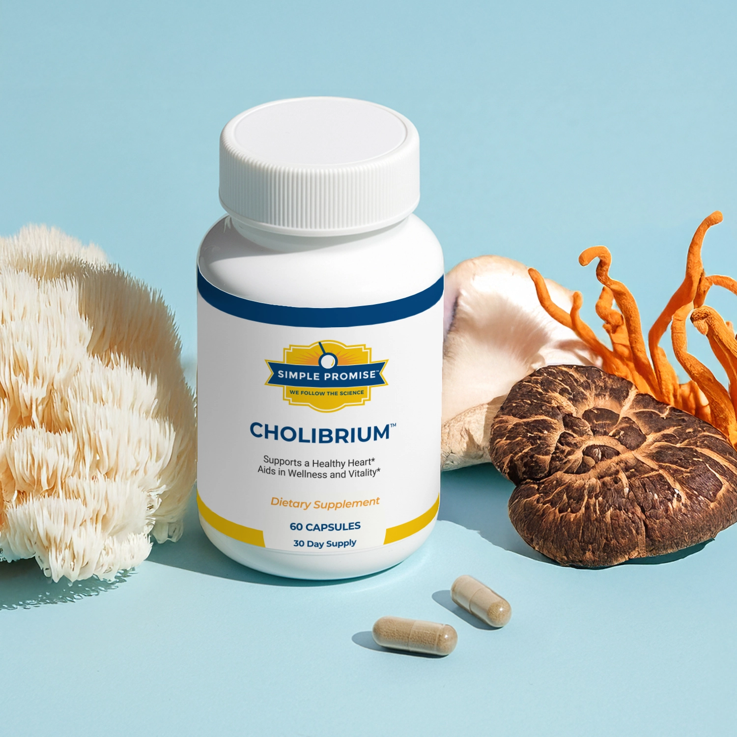 Cholibrium one bottle with ingredients